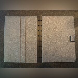 tul Gray/Silver Vegan Leather Junior Disc Bound Cover